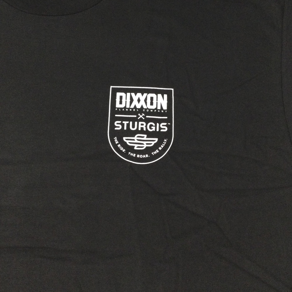 Dixxon Men's Black Ride The Roar Rally Badge Sturgis Shirt - Picture 3 of 8